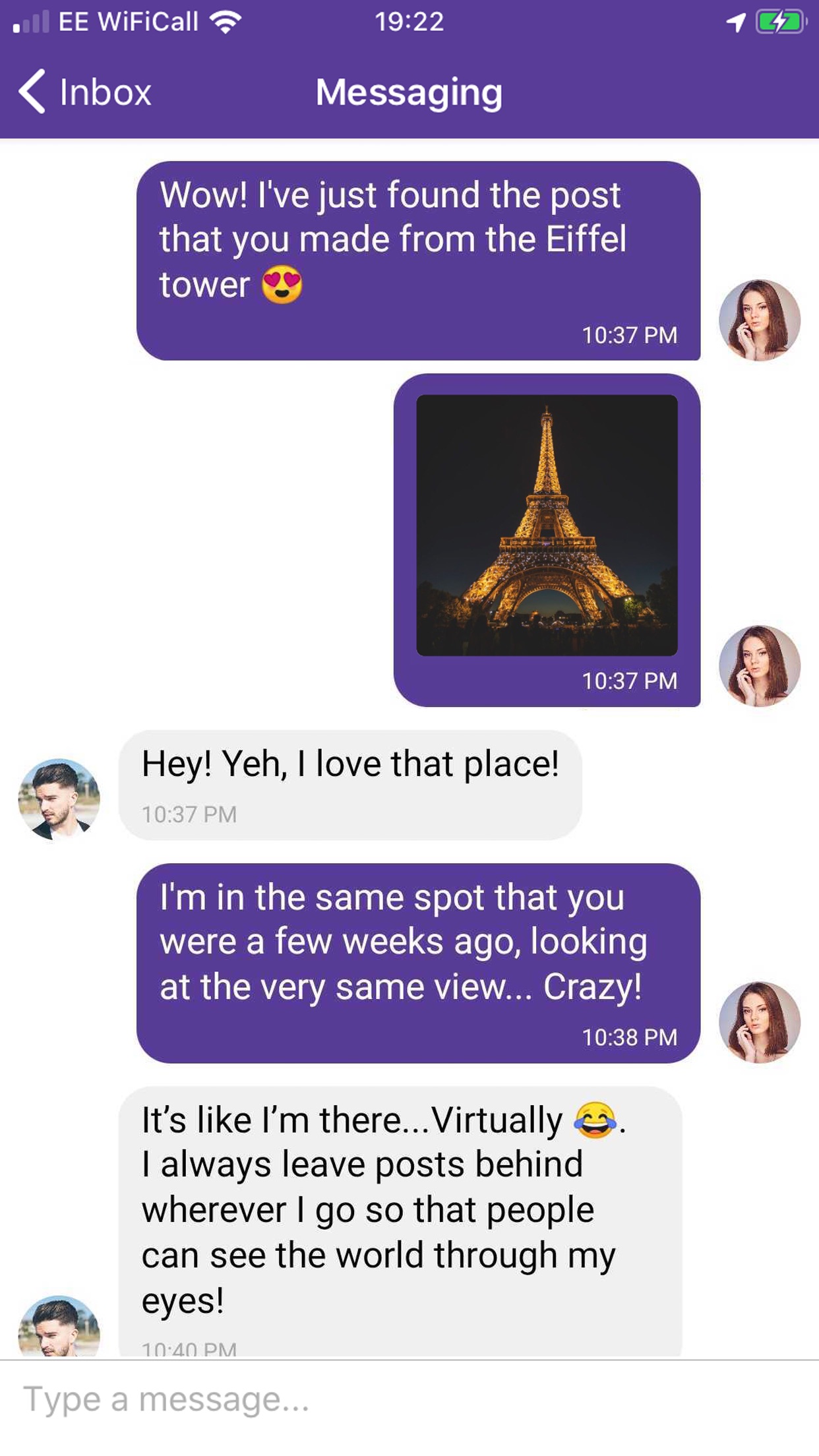 Mubble Example Screen